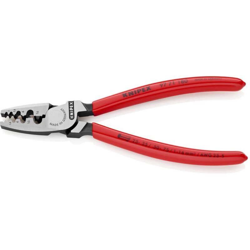 foto del prodotto knipex 97 71 180 pinza crimpatrice boccola 0.25 fino a 16 mm 