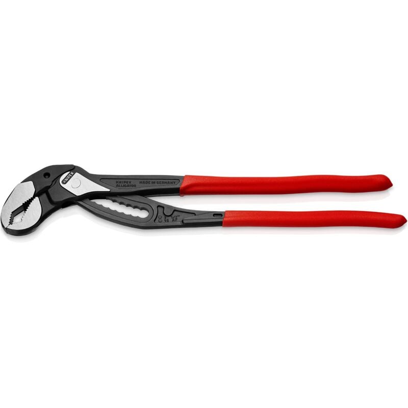 foto del prodotto knipex alligator xl pinza regolabile per tubi e dadi bonderizzata nera, rivestiti in resina sintetica antiscivolo 400 mm 88 01 400