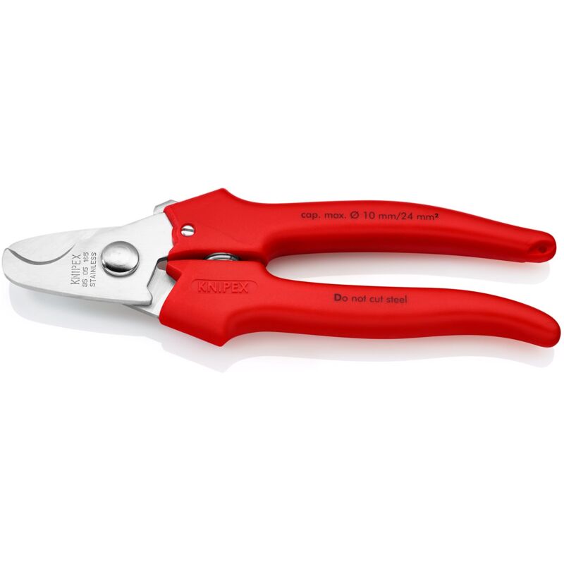 foto del prodotto knipex cesoia per cavi manici rivestiti in resina termoplastica rivestiti in resina termoplastica 165 mm 95 05 165