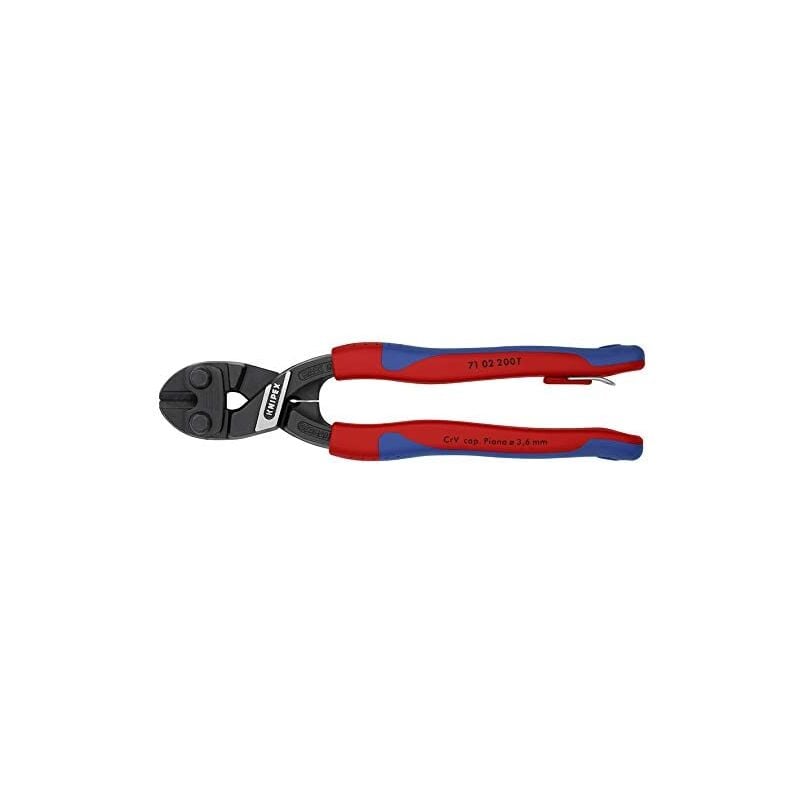 foto del prodotto knipex cobolt compatto, nero, ignifugo, con guaine sottili bicomponenti, con anello di fissaggio integrato de per il fissaggio di un dispositivo