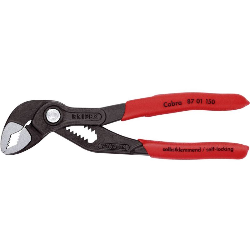 foto del prodotto knipex cobra 87 01 150 pinza regolabile per tubi e dadi dimensione chiave metrica 30 mm 150 mm