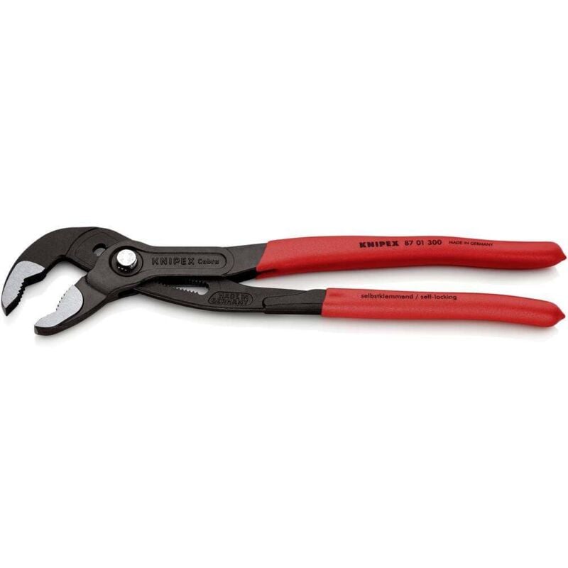 foto del prodotto knipex cobra 87 01 300 pinza regolabile per tubi e dadi dimensione chiave metrica 60 mm 300 mm