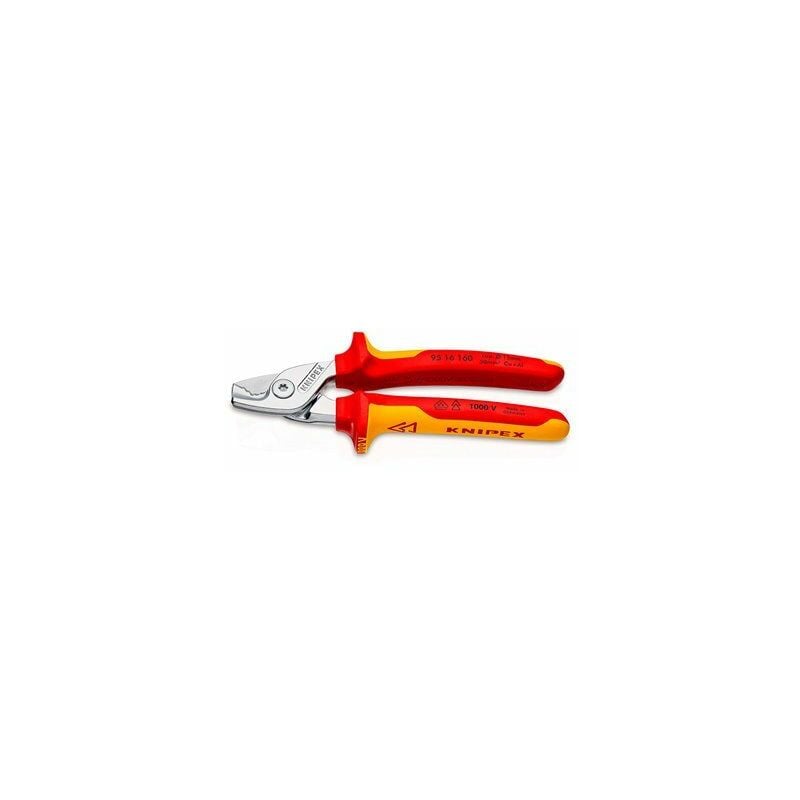 foto del prodotto knipex forbici per cavi 160x60x28mm 9516160sb