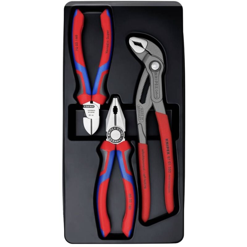 foto del prodotto knipex kit pinze officina e meccanica 3 parti 00 20 09 v01