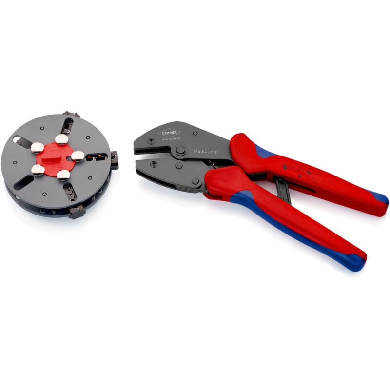 foto del prodotto knipex multicrimp 97 33 01 pinza crimpatrice spina aperta non isolata, terminali isolati e connettori a spina connett
