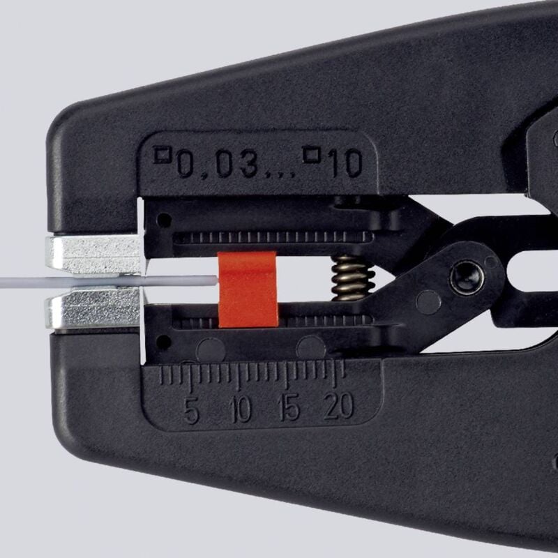 foto del prodotto knipex multistrip 10 12 42 195 pinza spelacavi automatica 0.03 fino a 10 mm 7 fino a 32