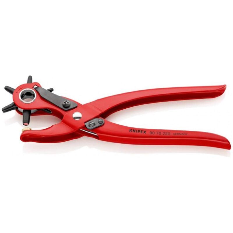 foto del prodotto knipex pinza a fustella rossa, verniciata a polvere 220 mm 90 70 220