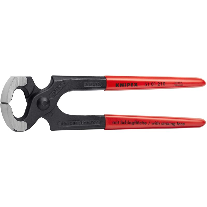 foto del prodotto knipex pinza a martello bonderizzata nera, rivestiti in resina sintetica 210 mm 51 01 210