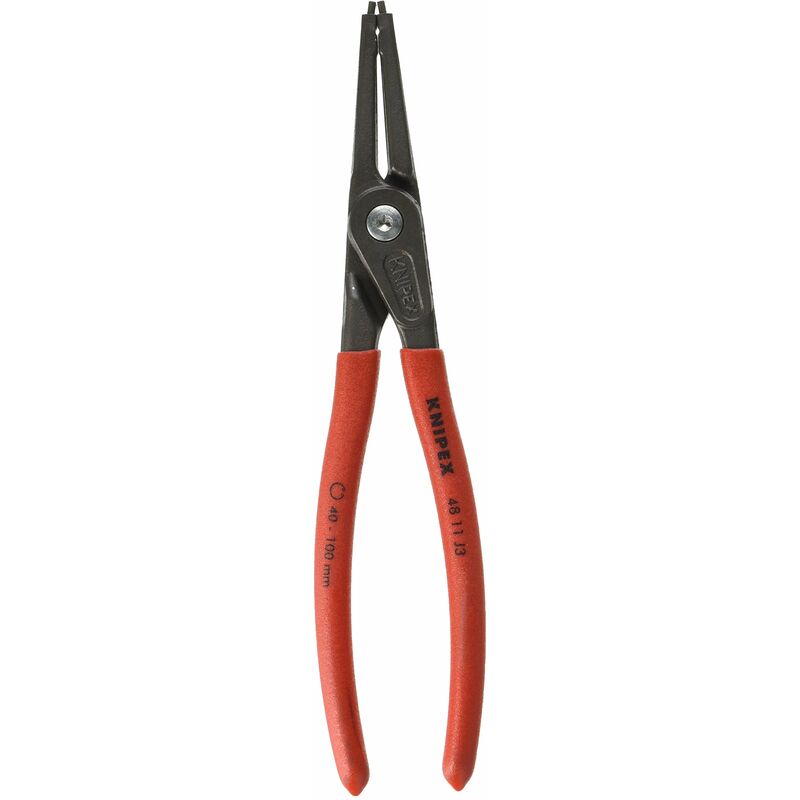 foto del prodotto knipex pinza di precisione per anelli di sicurezza per anelli di sicurezza interni a fori bonderizzata grigia, rivestiti in resina sintetica