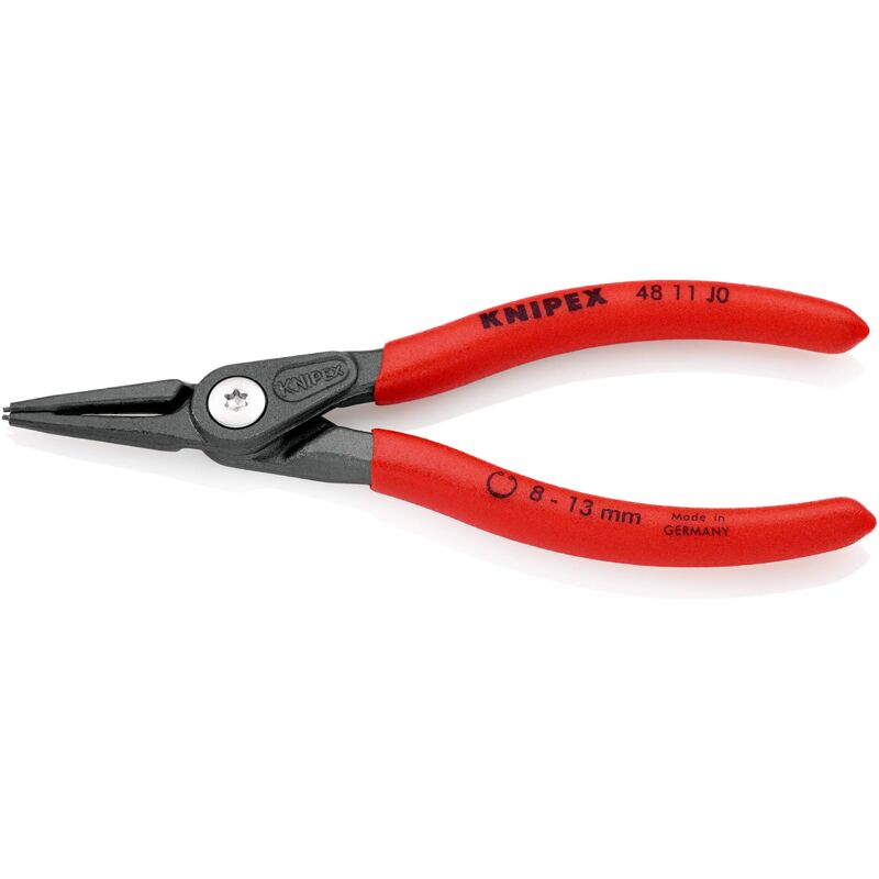 foto del prodotto knipex pinza di precisione per anelli di sicurezza per anelli di sicurezza interni a fori bonderizzata grigia, rivestiti in resina sintetica