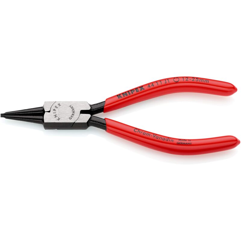 foto del prodotto knipex pinza per anelli di sicurezza per anelli di sicurezza interni a fori bonderizzata nera, rivestiti in resina sintetica 140 mm 44 11 j1