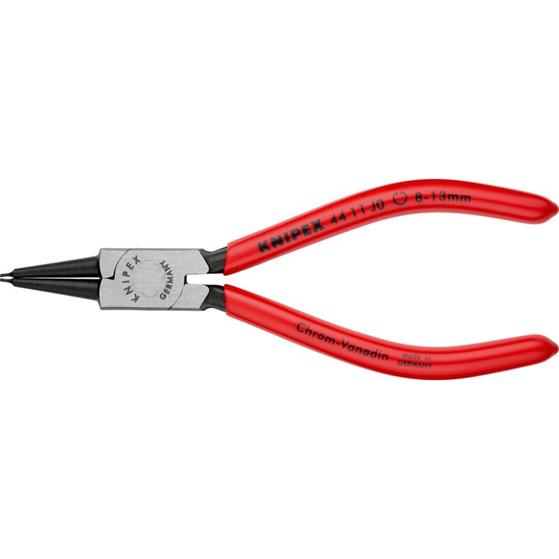 foto del prodotto knipex pinza per anelli di sicurezza per anelli di sicurezza interni a fori bonderizzata nera, rivestiti in resina sintetica 140 mm confezione
