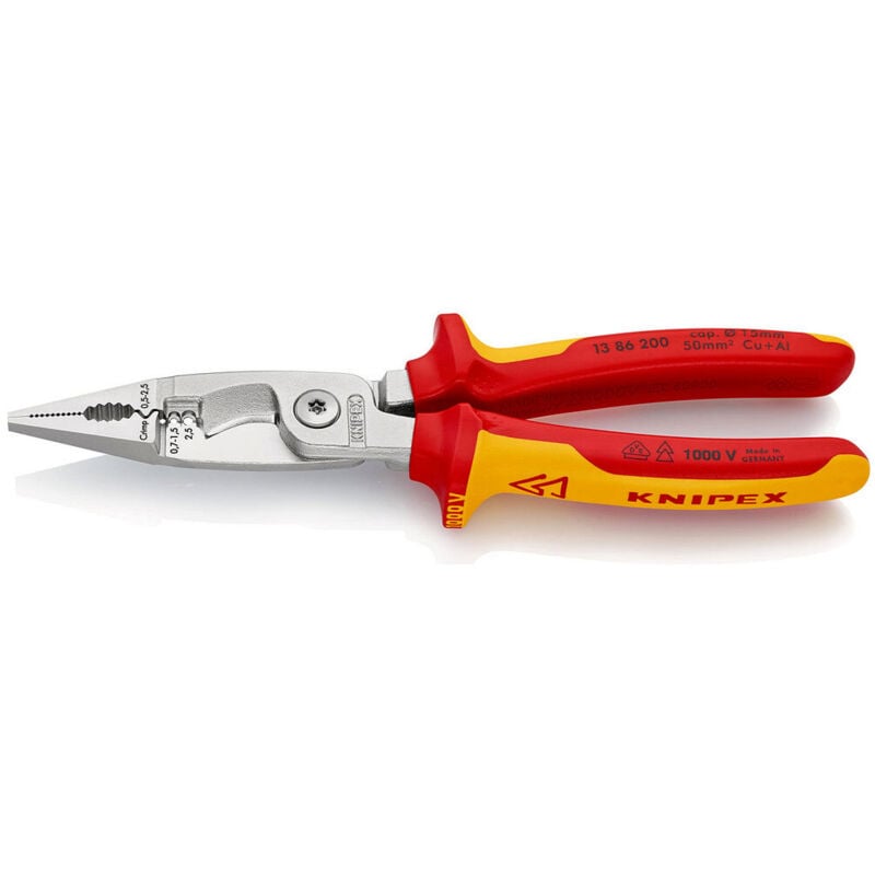 foto del prodotto knipex - pinza per impianti elettrici 200x85x20mm 1386200sb