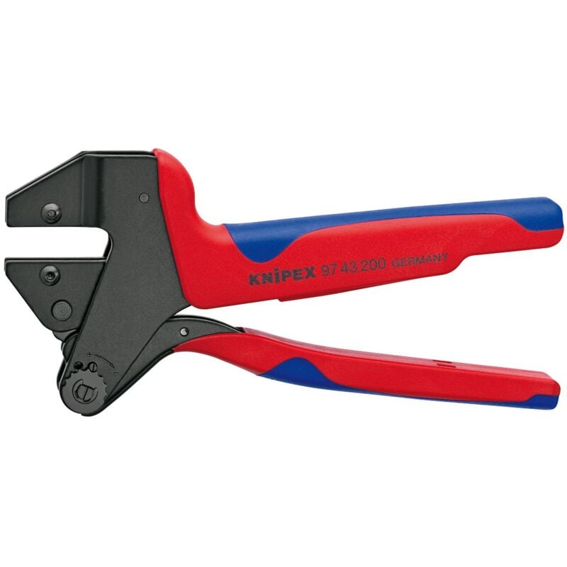 foto del prodotto knipex pinza universale per terminali per matrici intercambiabili brunita, rivestiti in materiale bicomponente 200 mm confezione