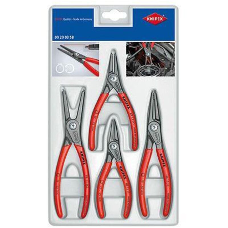 foto del prodotto knipex pinze per anelli di sicurezza set di 4 pinze