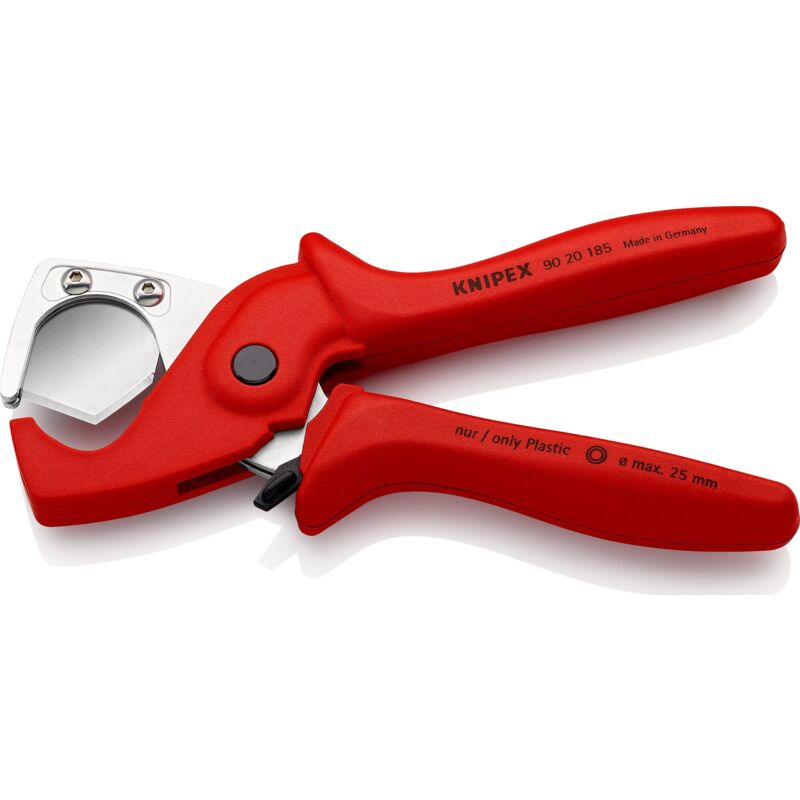 foto del prodotto knipex plasticut tagliatubi per guaine protettive e tubi flessibili in plastica rinforzata con fibra di vetro 25 mm confezione