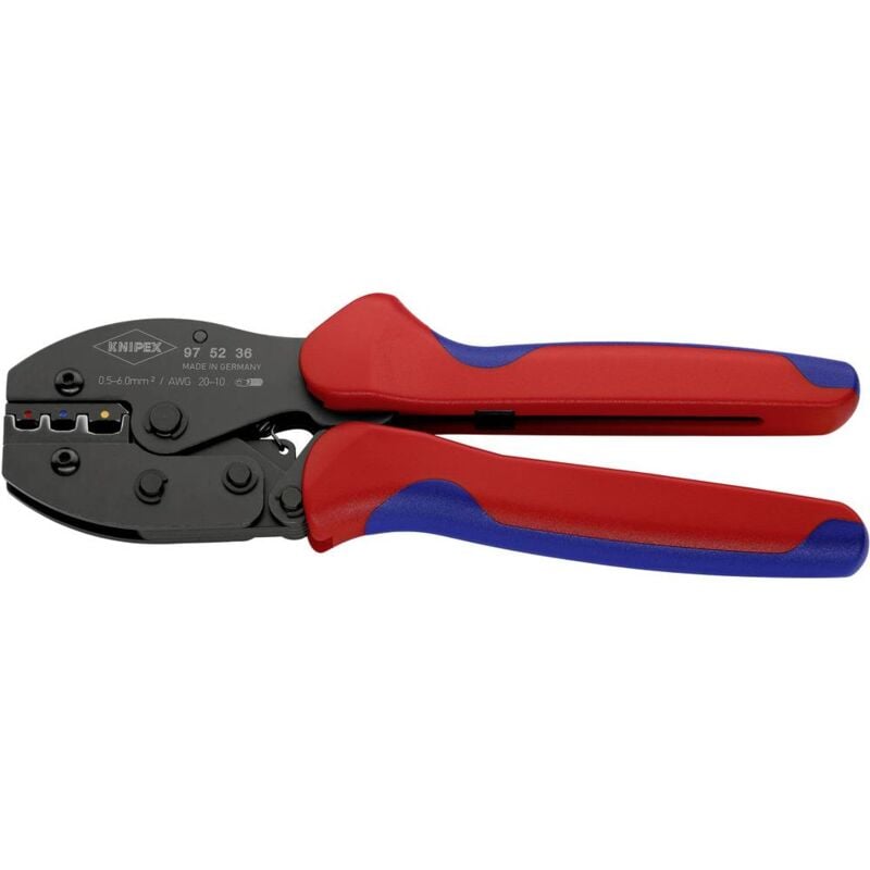 foto del prodotto knipex preciforce 97 52 36 pinza crimpatrice 1 pezzo terminali isolati e connettori a spina connettori di testa