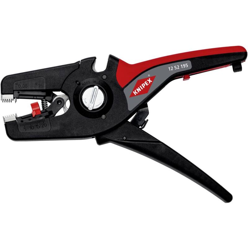 foto del prodotto knipex precistrip 16 12 52 195 pinza spelacavi automatica 0.08 fino a 16 mm