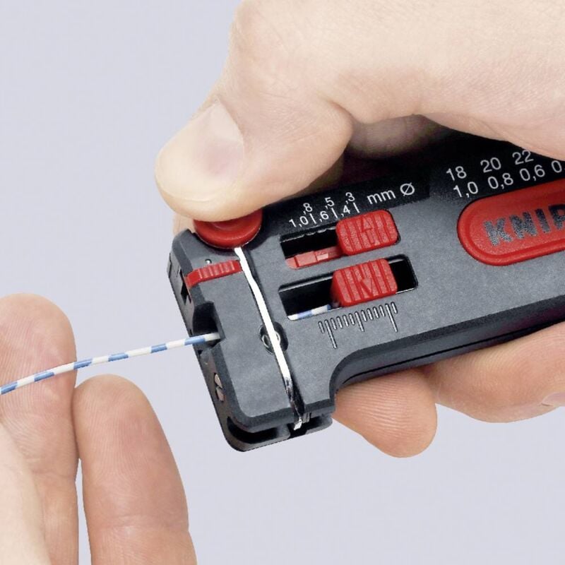 foto del prodotto knipex spelafili adatto per cavo cu 0.12 fino a 0.4 mm 26 fino a 36 12 80 040 sb