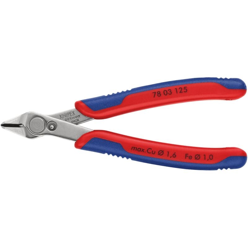 foto del prodotto knipex super knips 78 03 125 elettronica e meccanica di precisione tronchesino di precisione per elettronica senza sfac