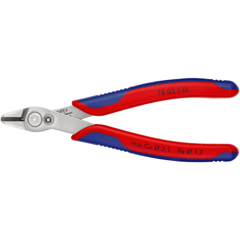 foto del prodotto knipex - super-knips 78 03 140 elettronica e meccanica di precisione tronchesino di precisione per elettronica 144 mm