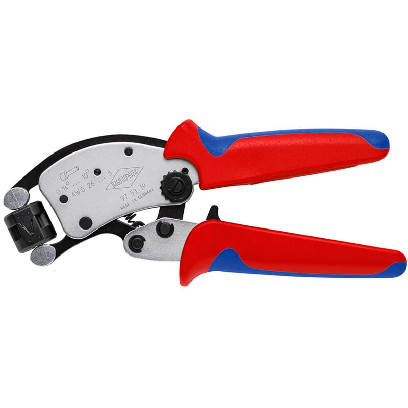 foto del prodotto knipex twistor t crimpzange mit trapezcrimp 97 53 19 pinza crimpatrice