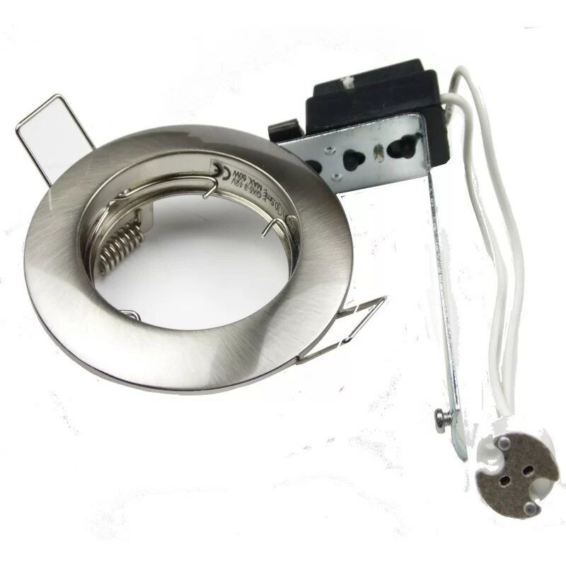 foto del prodotto ko100221 spot encastrable fixe 50w nickel satin 75mm indigo
