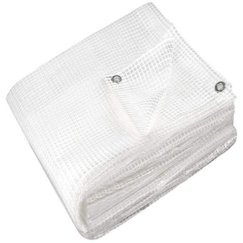 foto del prodotto koem telo telone cristal occhiellato trasparente 4x5 mt in polietilene retinato impermeabile ed antivento copertura multiuso per esterno