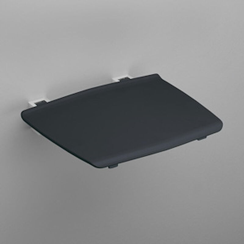 foto del prodotto koh i noor sedile doccia ribaltabile 32,5x32,5 allumino lucido nero codice prod 5469kn