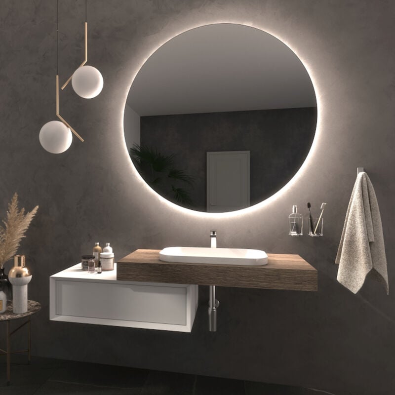 foto del prodotto koh-i-noor specchio capraia 3000 k luce calda gialla 60 codice prod t015/ca