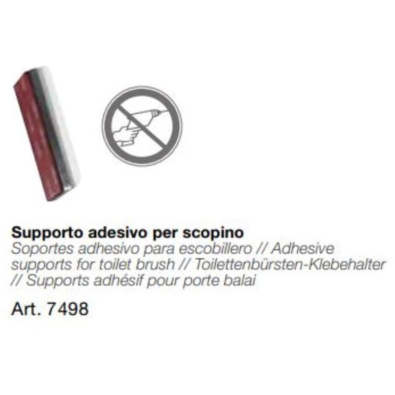 foto del prodotto koh i noor supporto adesivo porta scopino sospeso codice prod 7498