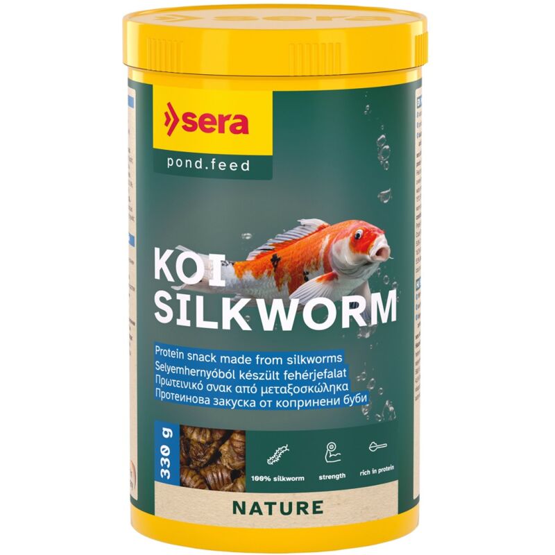foto del prodotto koi silkworm 1000ml 330gr bachi da seta per carpe sera