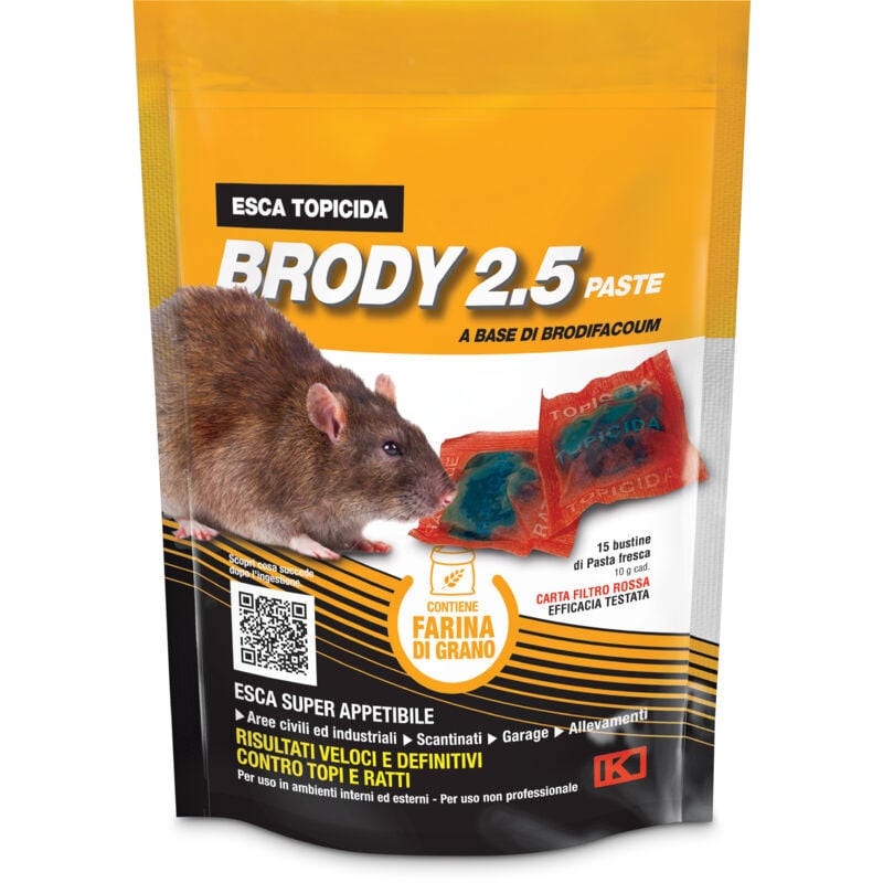 foto del prodotto kollant esca topicida fresca brody 2.5 gr.150 rosso. prezzo per 1 pezzo.