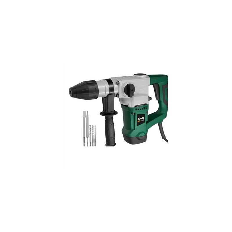 foto del prodotto koma tools martello perforatore a due funzioni 900w 370x77x238mm include custodia con accessori 