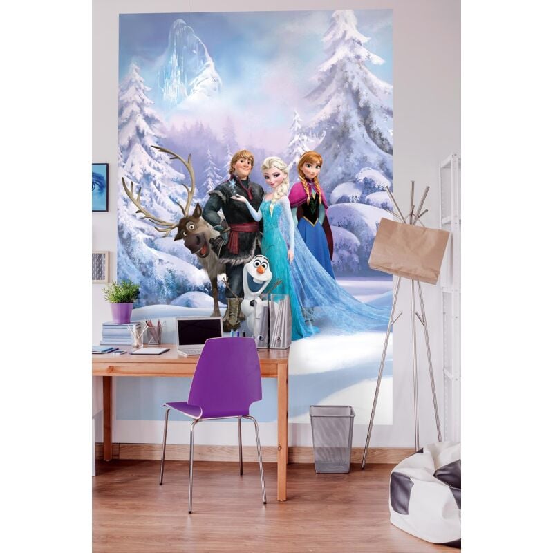 foto del prodotto komar 4 498 184 x 254 cm disney frozen winter land wallpaper murale multicolore confezione da 4 