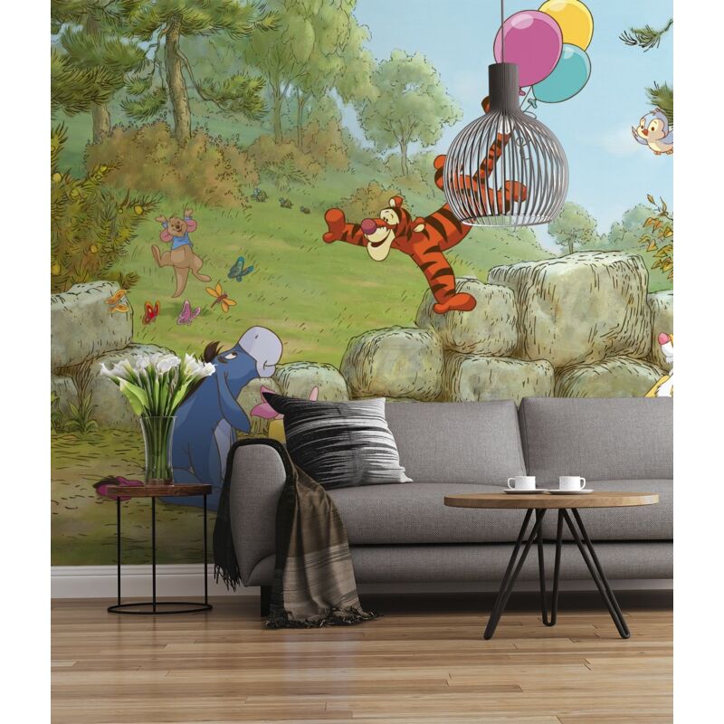 foto del prodotto komar sunny decor fotomurale winnie pooh balloo ning, 1 pz, multicolore, sd460
