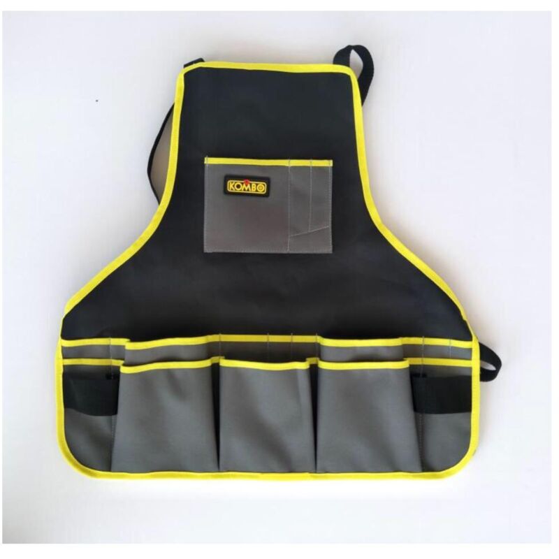 foto del prodotto kombo grembiule portautensili 2 asole portamartello 6 tasche inserti grandi 5 medie