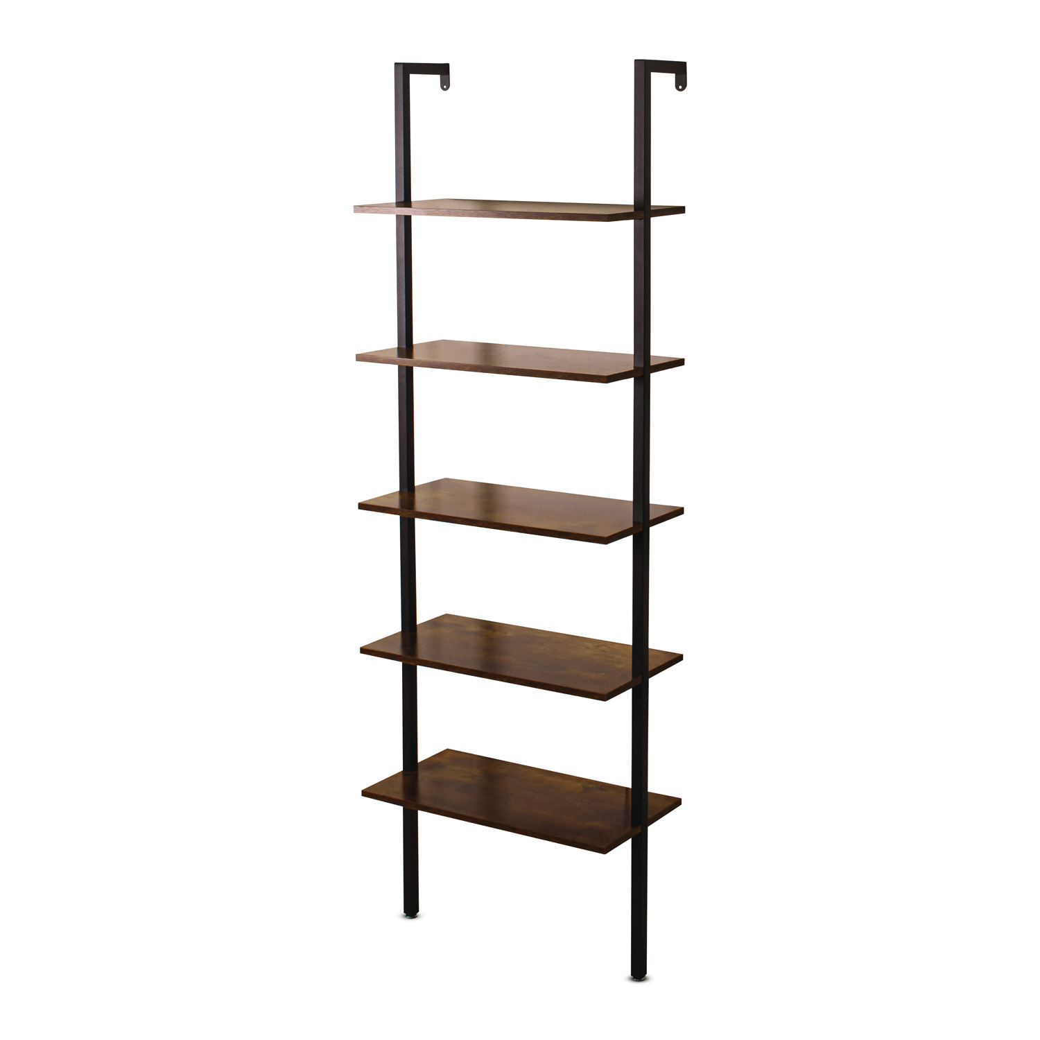 foto del prodotto komo libreria a muro con 5 ripiani in stile industriale, 60x30xh185 cm