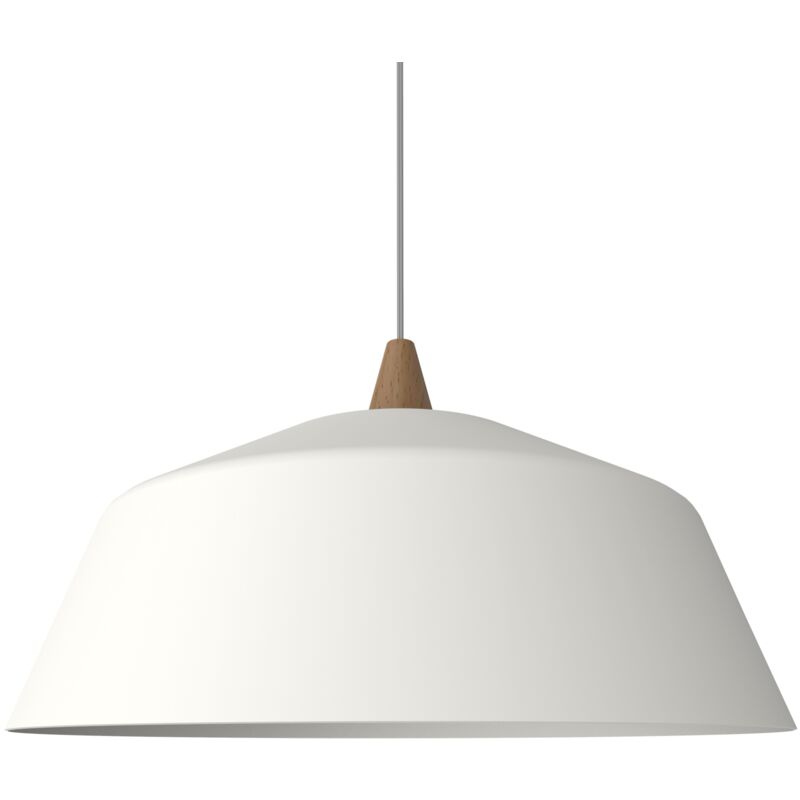 foto del prodotto kon sospensione, 1x e27, max 42w, metallo, bianco opaco, d.50cm lumicom