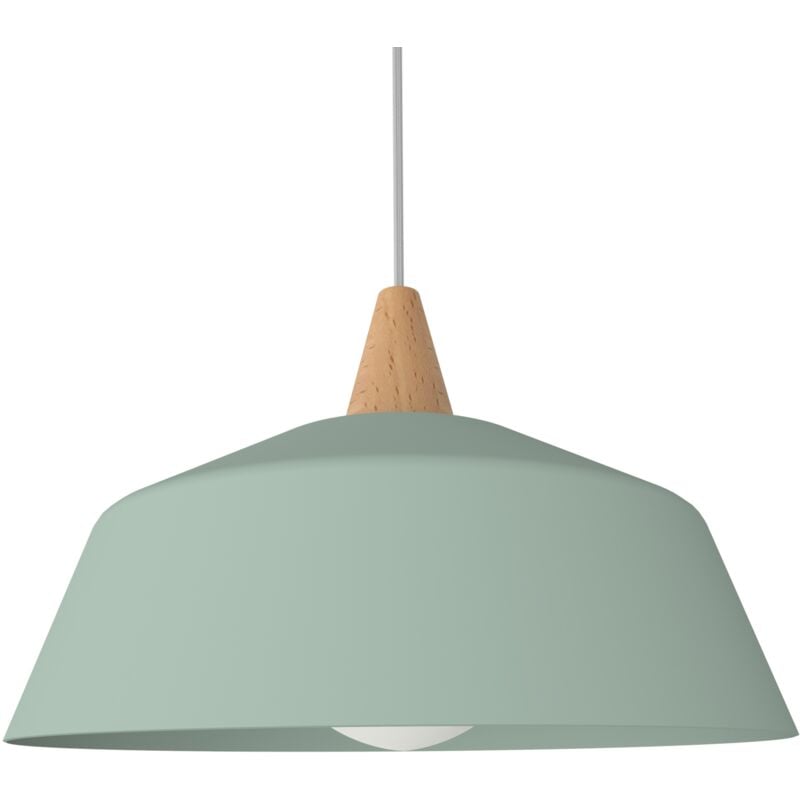 foto del prodotto kon sospensione, 1x e27, max 42w, metallo, verde iceberg, d.35cm lumicom