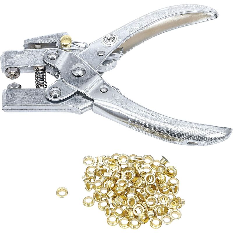 foto del prodotto koncreto pinza punzonatrice per occhielli in metallo da 165 mm con 50 occhielli