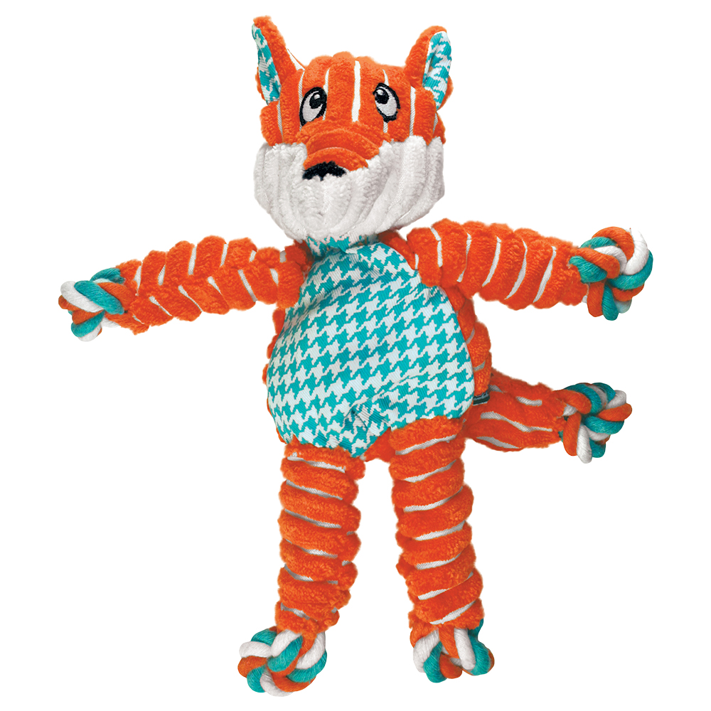 foto del prodotto kong floppy knots volpe s m l 25 x p 22 x h 15 cm