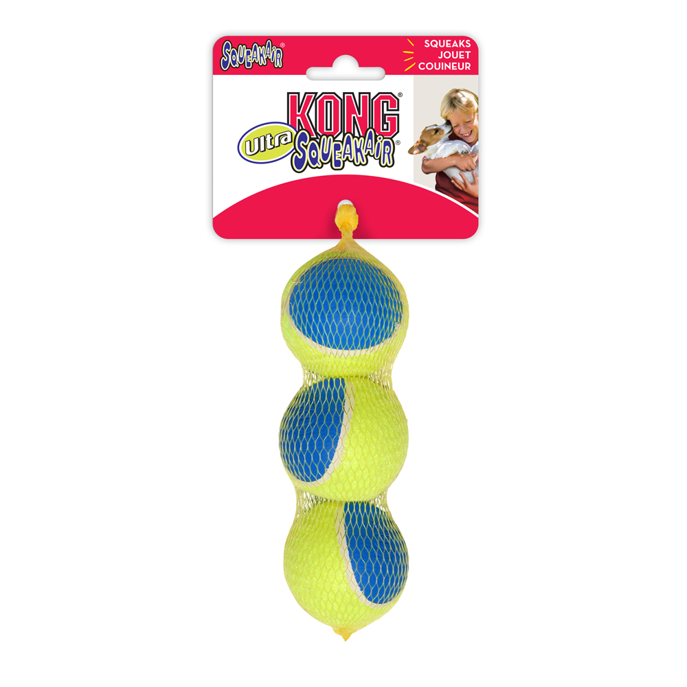 foto del prodotto kong ultra squeakair ball 3 palline