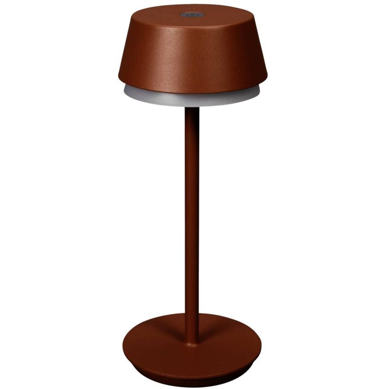 foto del prodotto konstsmide 7830 960 lyon lampada da tavolo a batteria a led 2.5 w bianco caldo, rgb terracotta