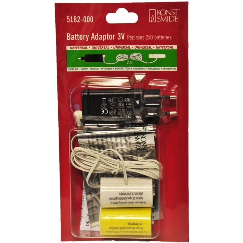 immagine 0 del prodotto konstsmide adattatore per batteria in plastica, colore nero