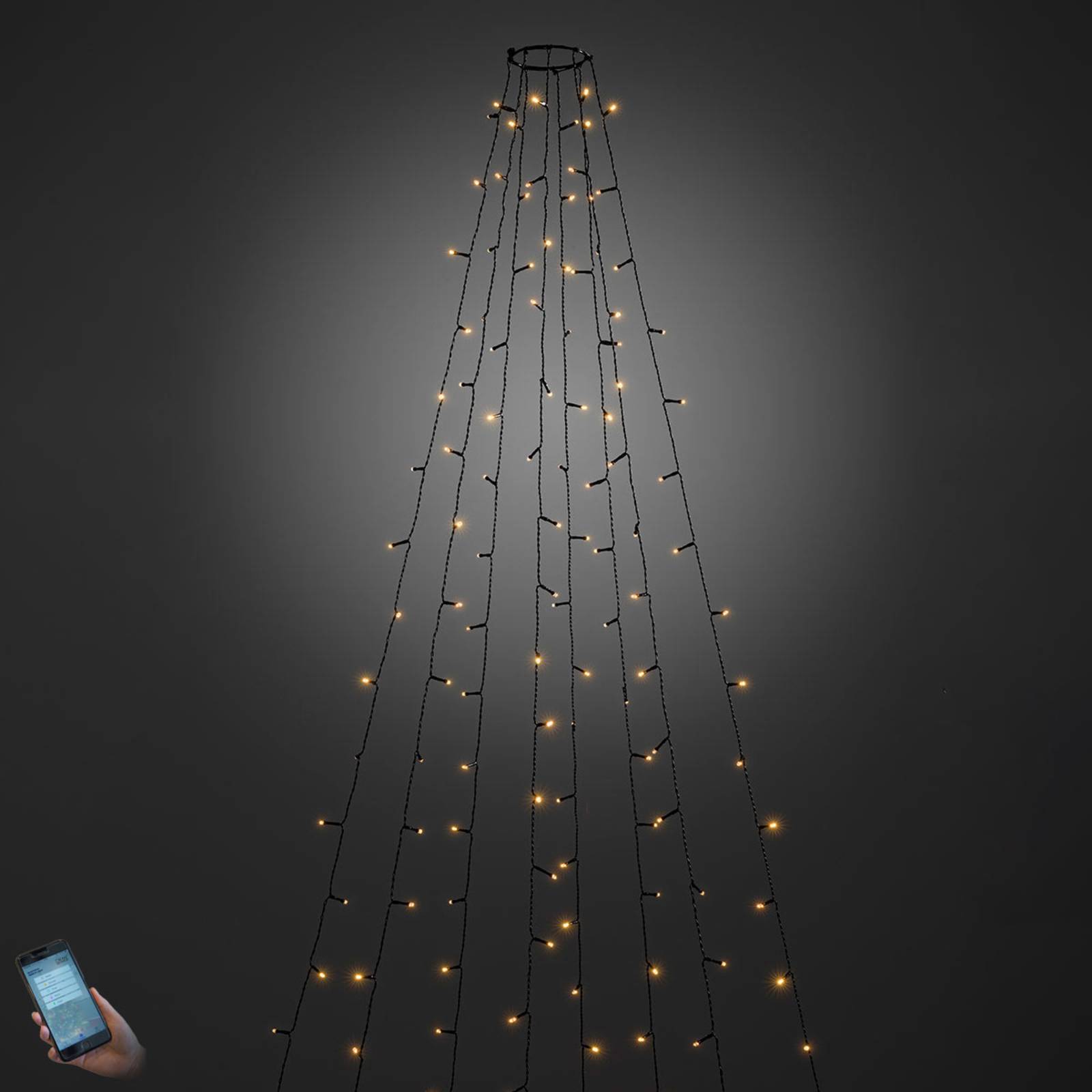foto del prodotto konstsmide christmas albero a led con app all'esterno 240 flg.