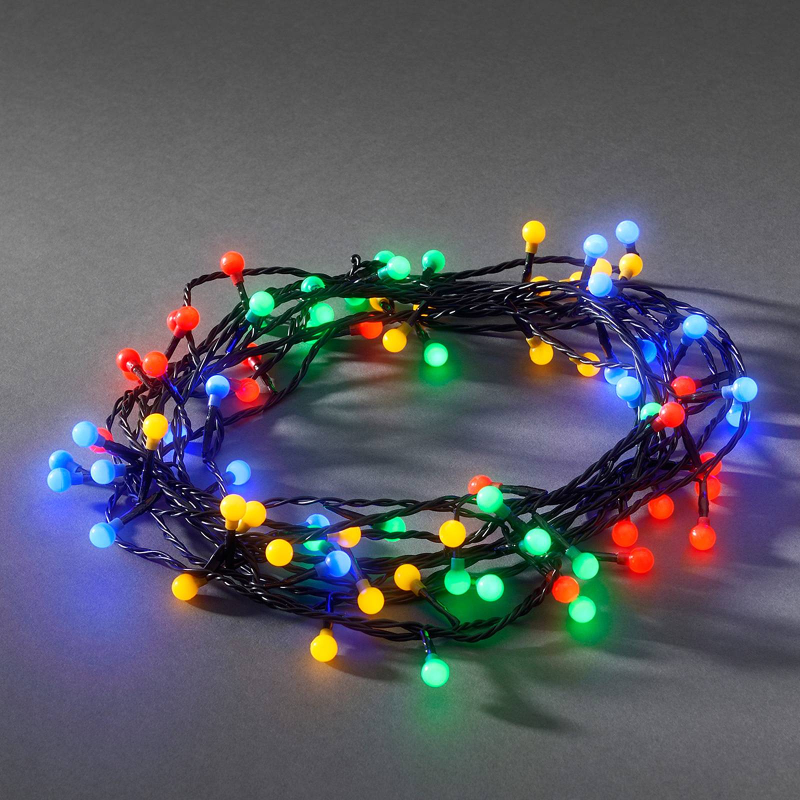 foto del prodotto konstsmide christmas catena led da esterni 80 luci colorate