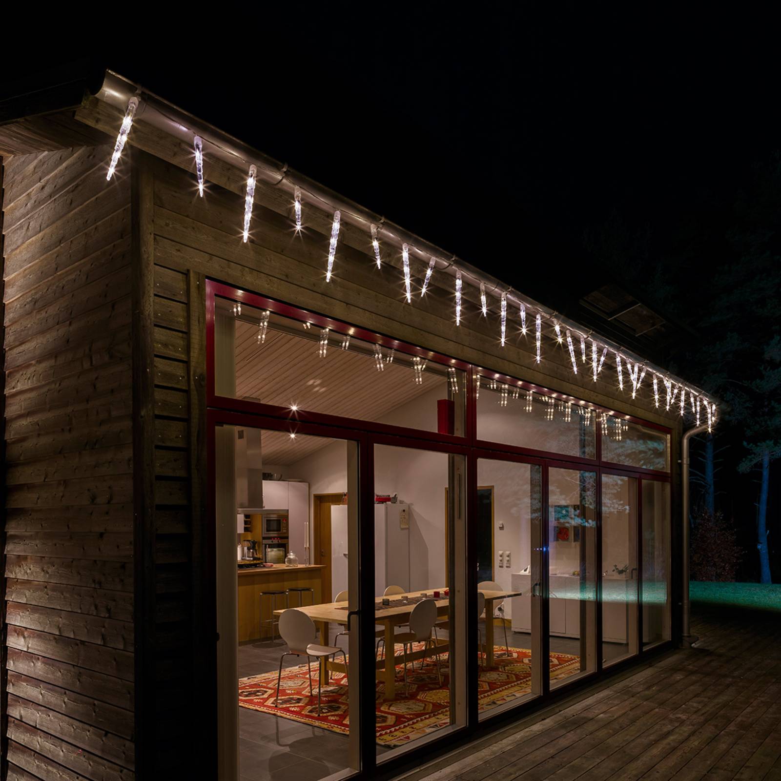 foto del prodotto konstsmide christmas catena luminosa ghiaccioli led 96 luci