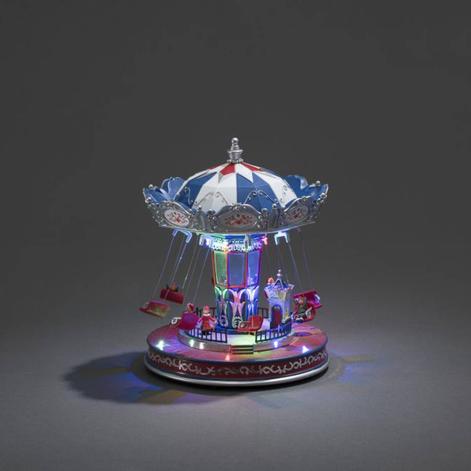 foto del prodotto konstsmide christmas decorazione da tavolo giostra, led colorati musica