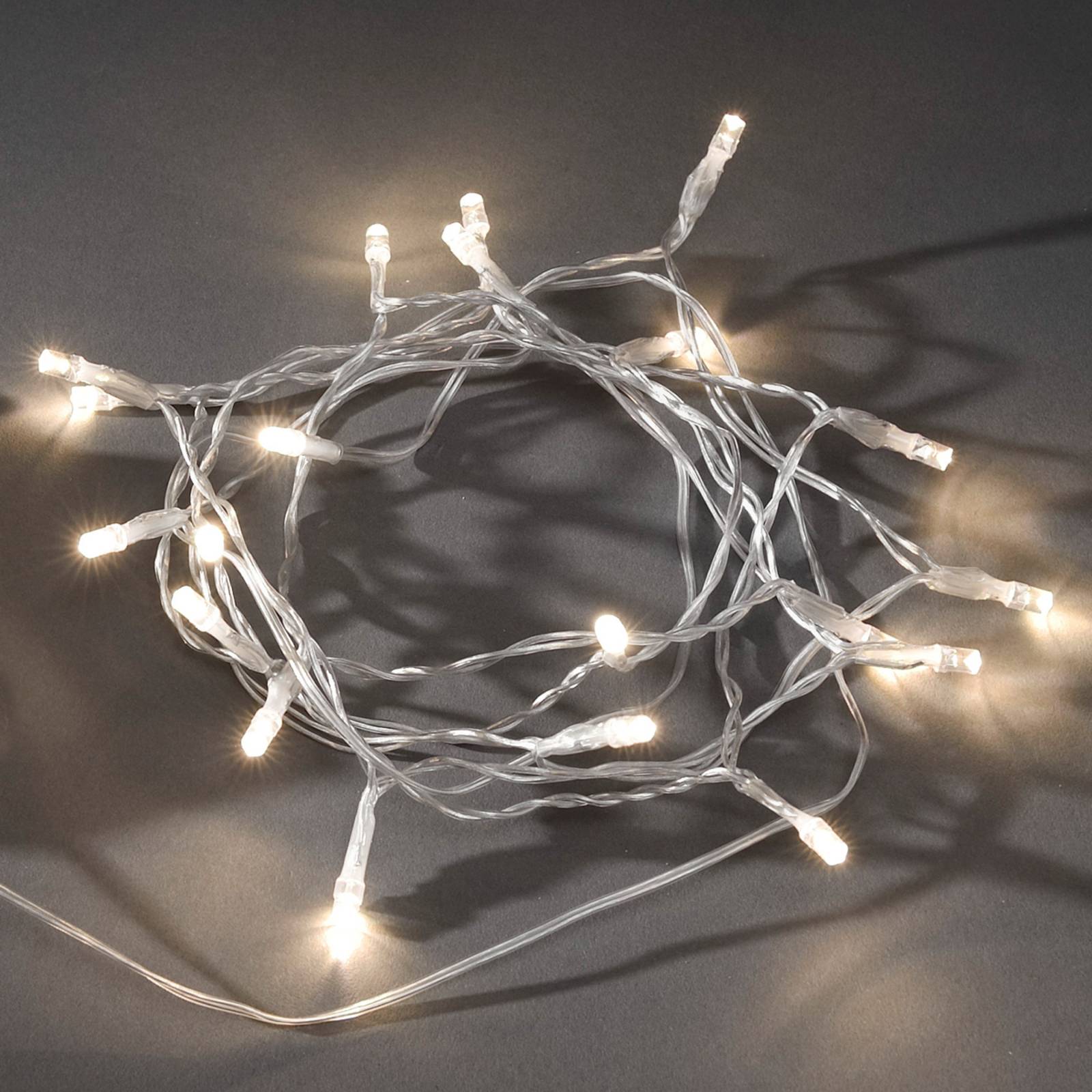 foto del prodotto konstsmide christmas ghirlanda luminosa led da esterni con sensore ip44